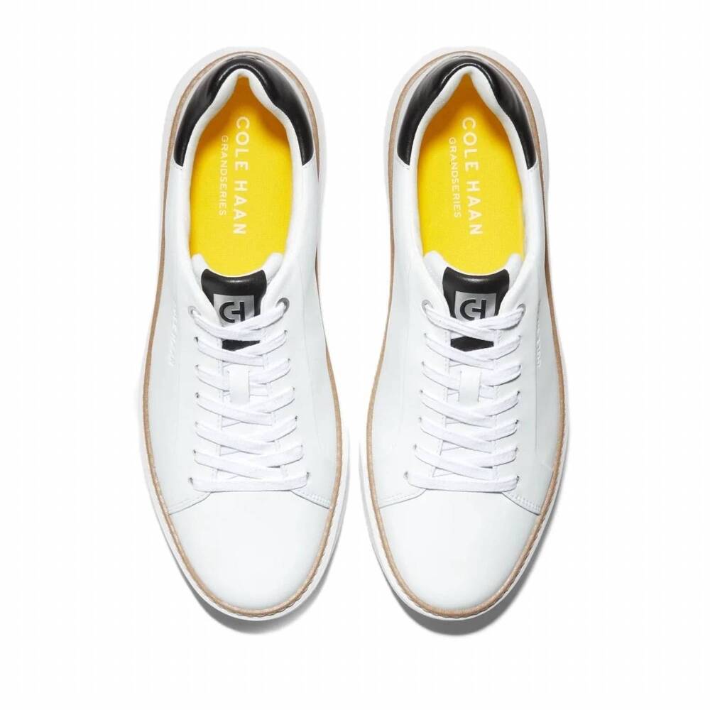 NEW COLE HAAN men's grandpro topspin sneakers in optic white - Picture 7 of 8